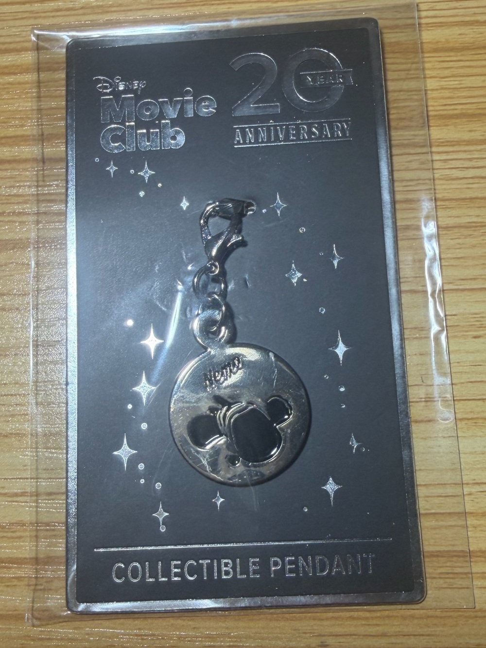 Disney Silver Collectible Pendant Keychain - Movie Club 20th Anniversary Nemo